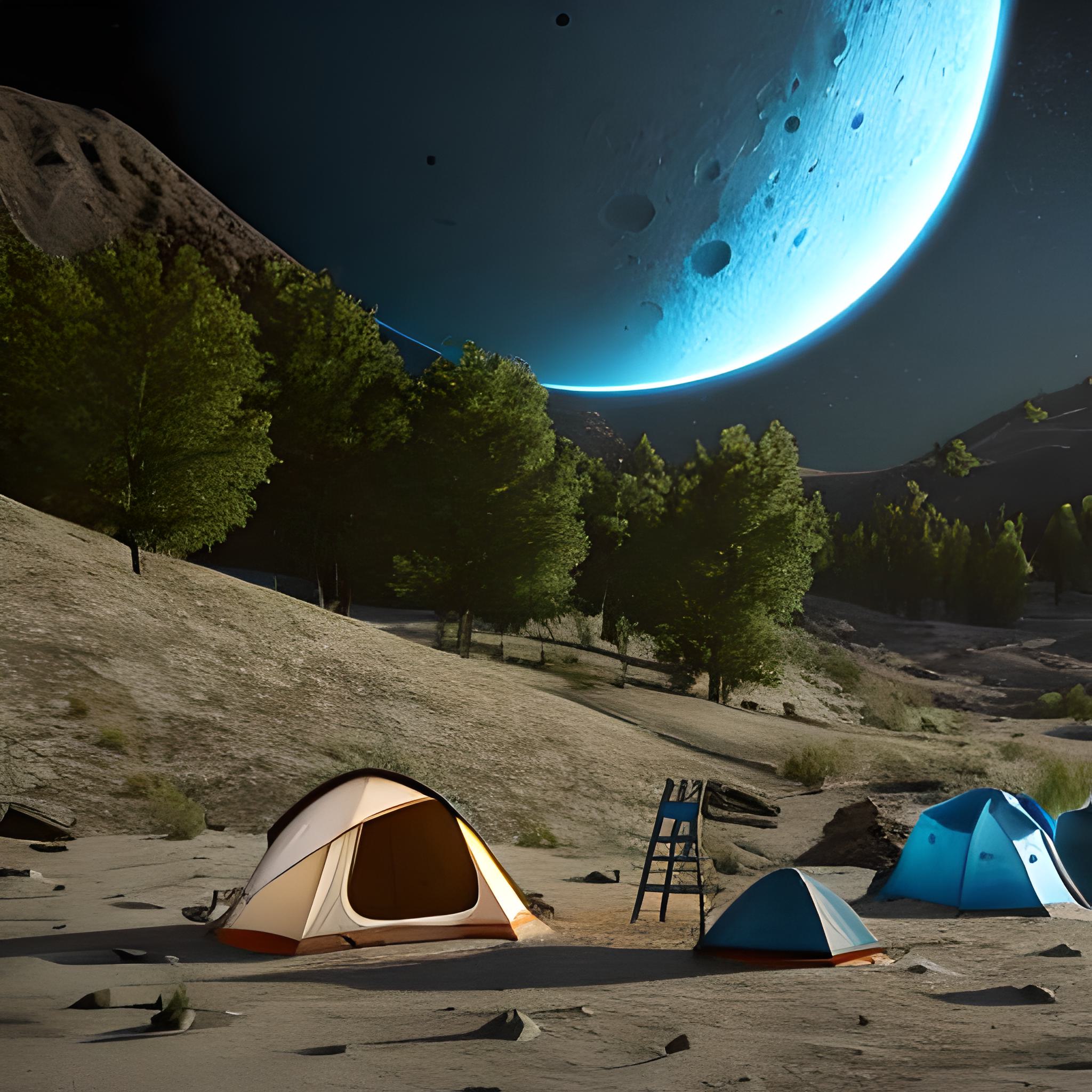 Moon camping