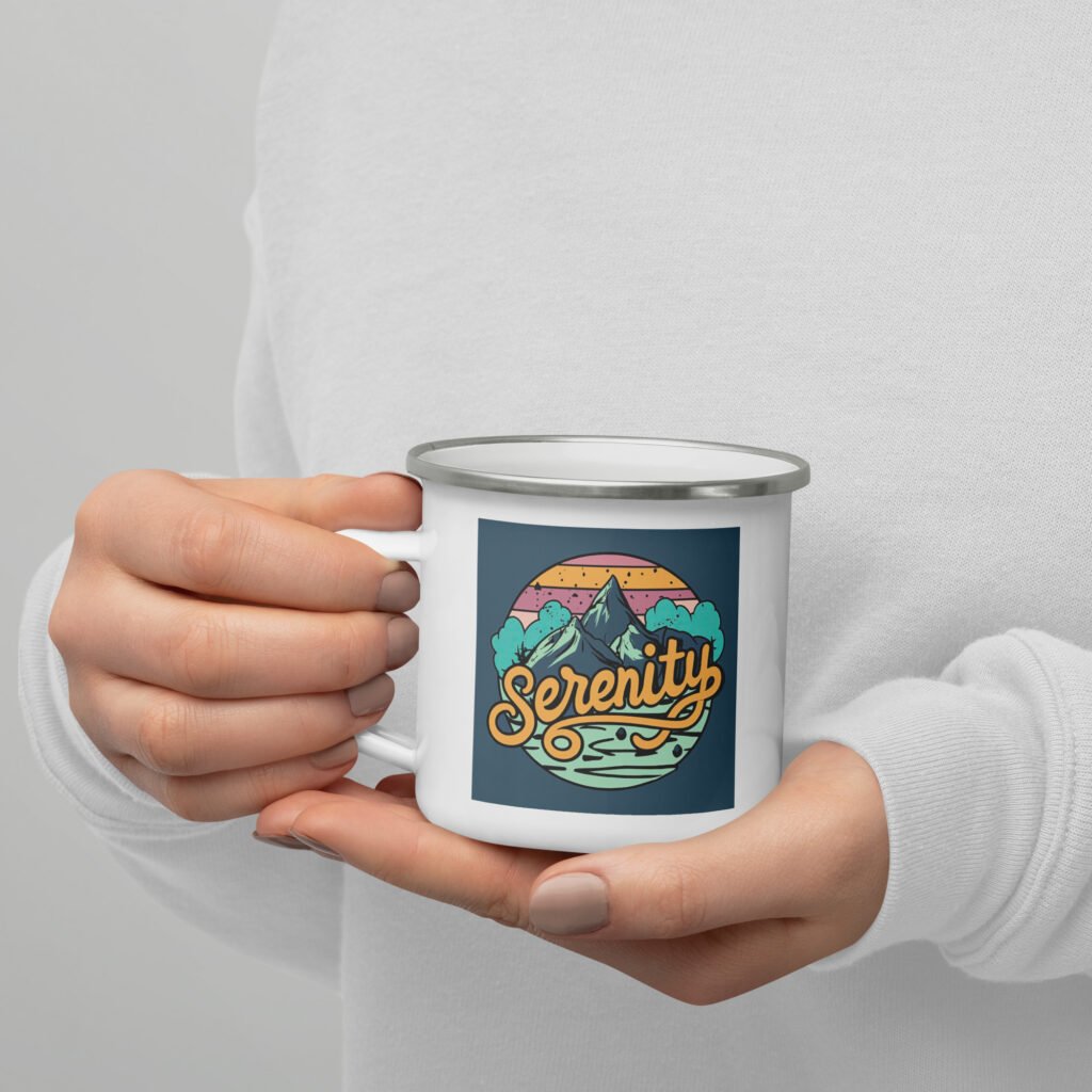 Serenity Enamel Mug