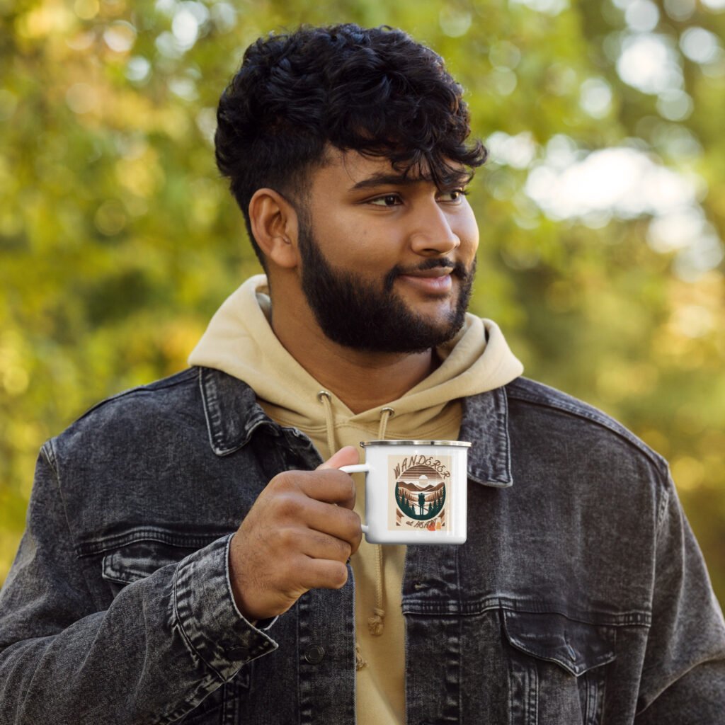 Wanderer at heart Enamel Mug
