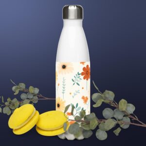 Wildflower Whimsy: Enchanting Summer Flora Stainless steel water bottle