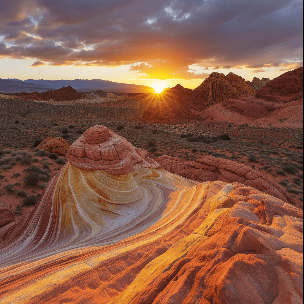 sunrise-and-sunset-valley-of-fire-state-park