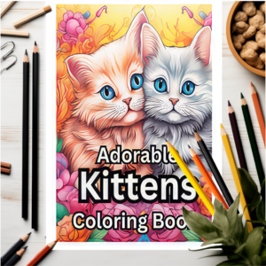 Adorable Kittens Coloring Book: A Delightful Coloring Book for Pet Lovers