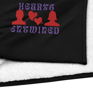 Hearts entwined Premium sherpa blanket