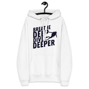 Breathe Deep, Dive Deeper Premium eco hoodie
