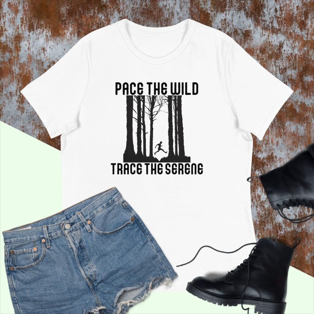 Pace the Wild, Trace the Serene Women's Relaxed T-Shirt