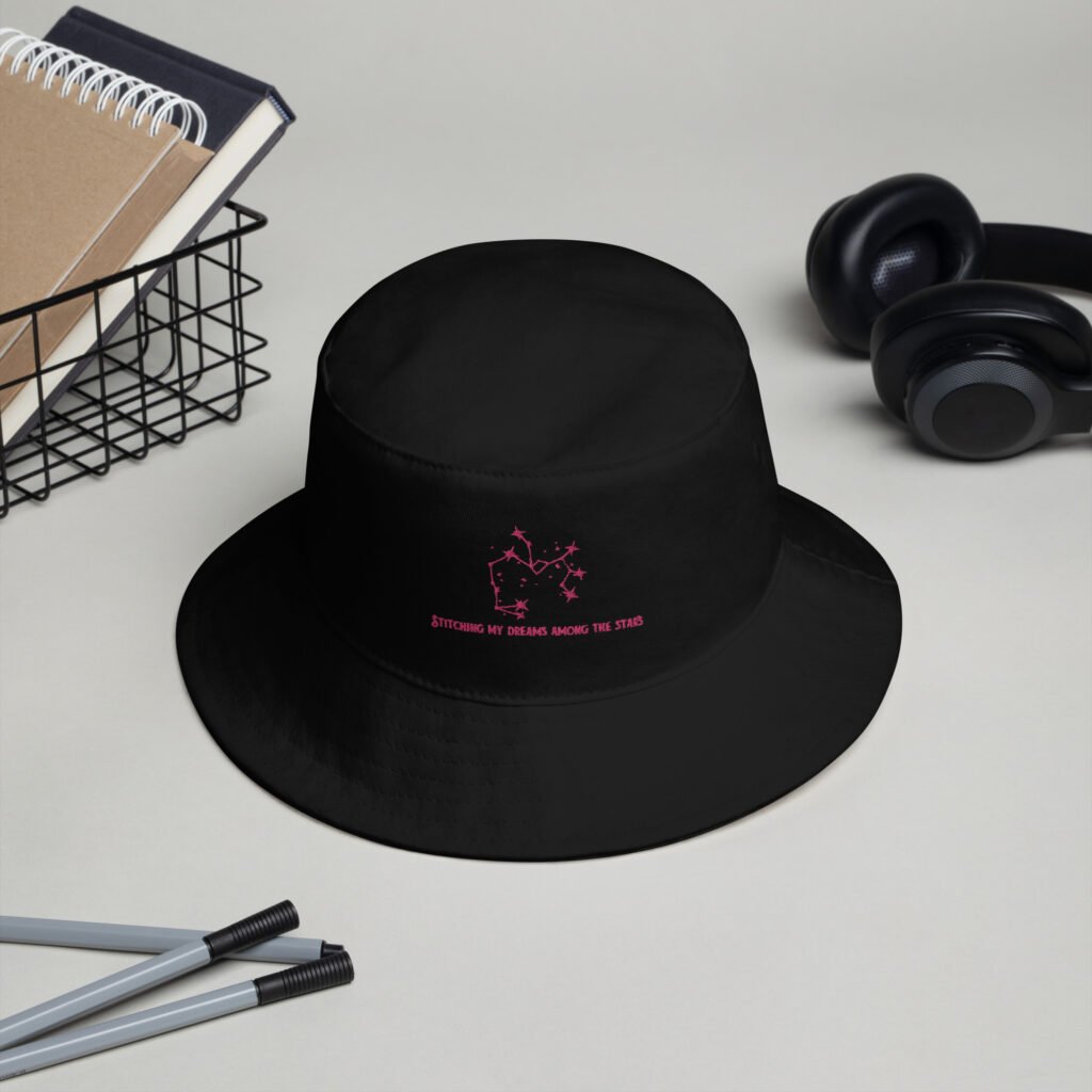 Stitching my dreams among the stars Bucket Hat