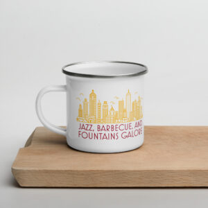 Kansas City Enamel Mug