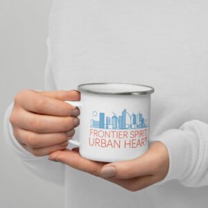 Oklahoma City Enamel Mug