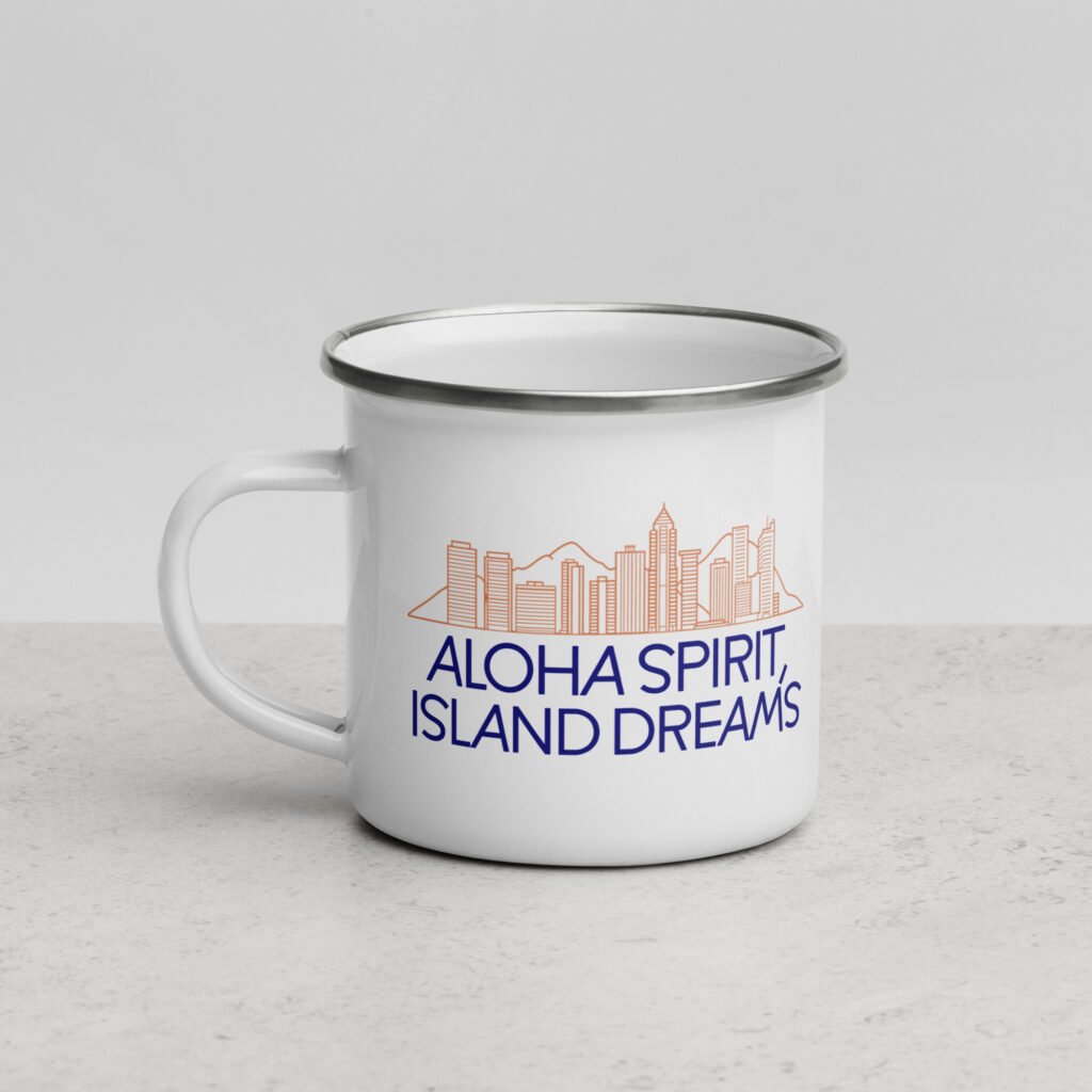 Honolulu Enamel Mug