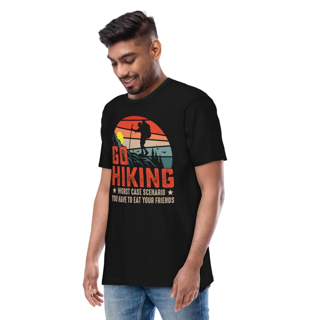 Hiking humor quote Men’s premium heavyweight tee
