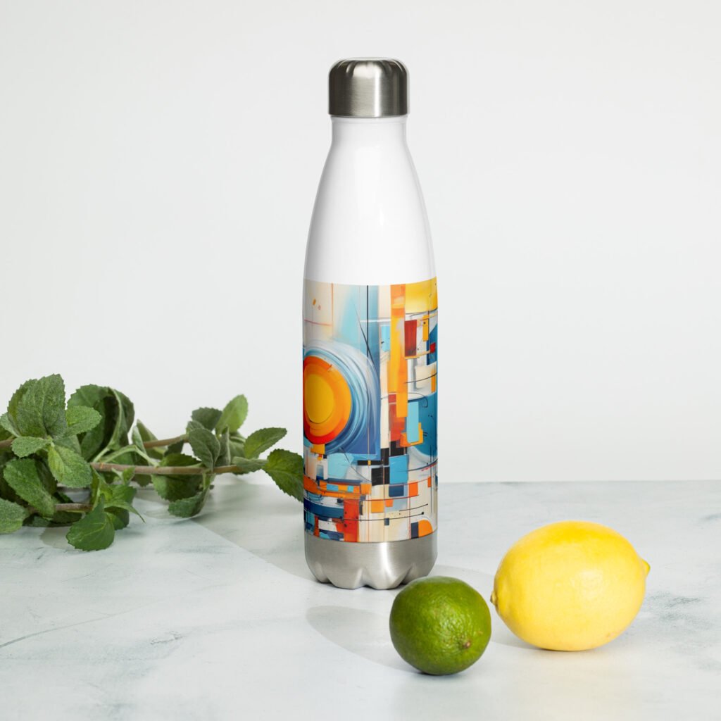 Abstract modern art Stainless steel water bottle