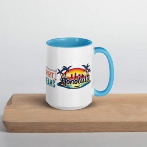 Honolulu Mug with Color Inside