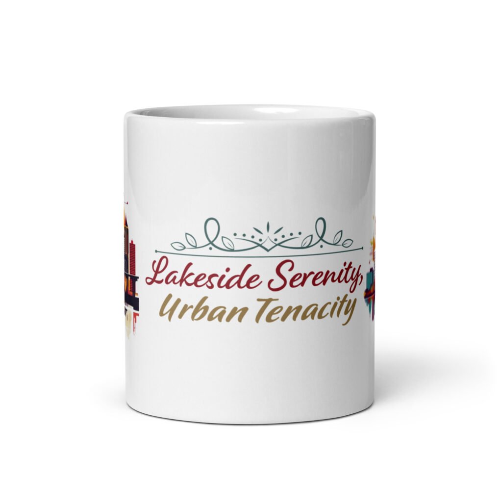 Minnesota White glossy mug