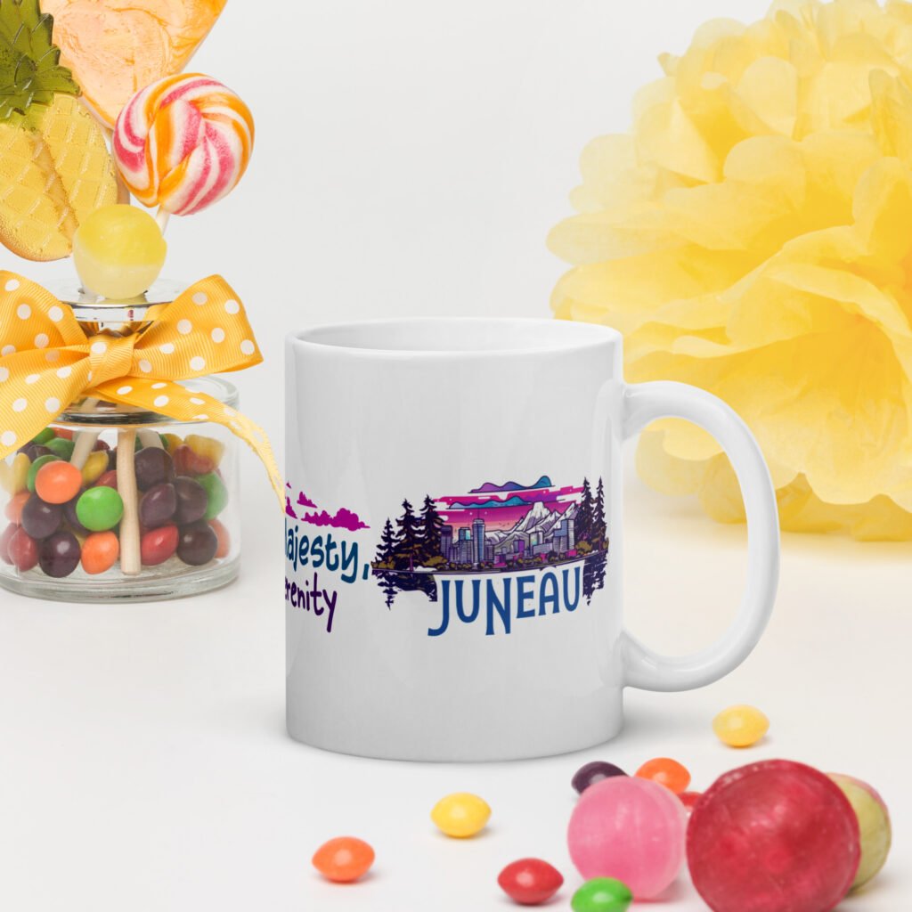 Juneau White glossy mug