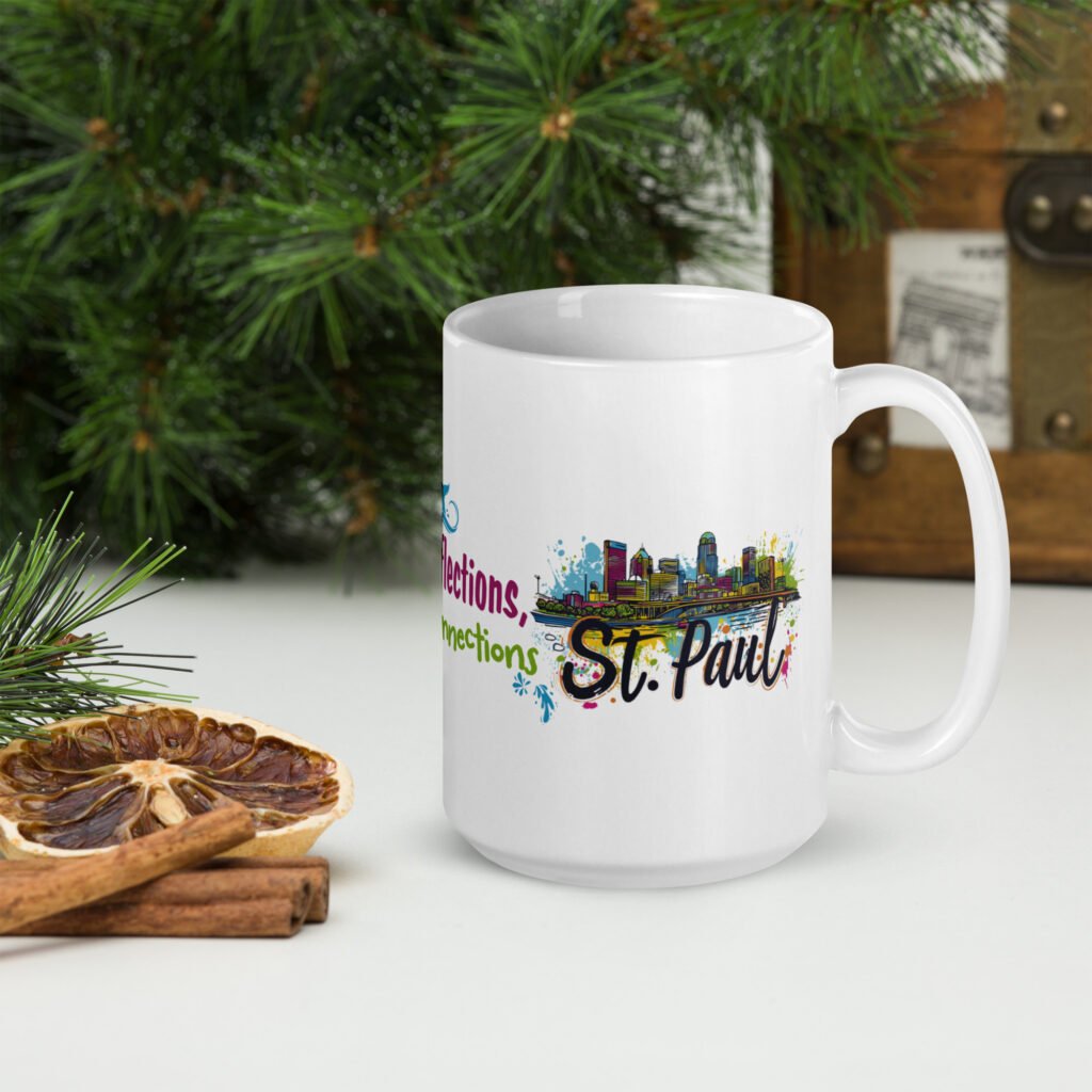 St. Paul White glossy mug