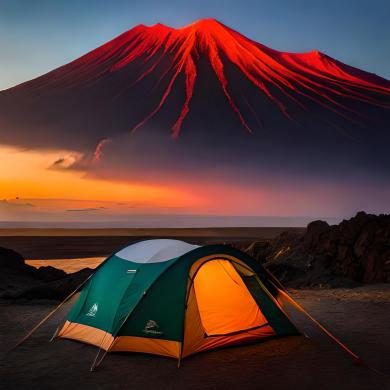 volcano camping
