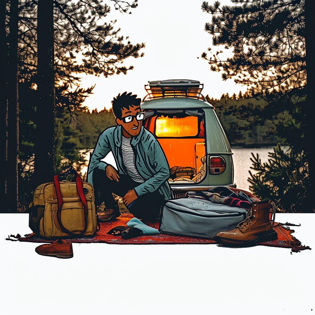 Preparation for summer camping